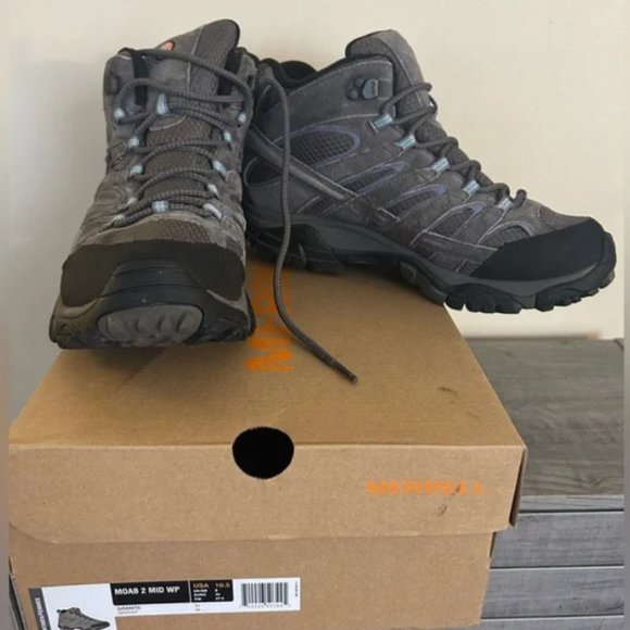 Merrell Women's Moab 2 Mid Waterproof Hiking Boots Size 10.5 - Picture 4 of 7